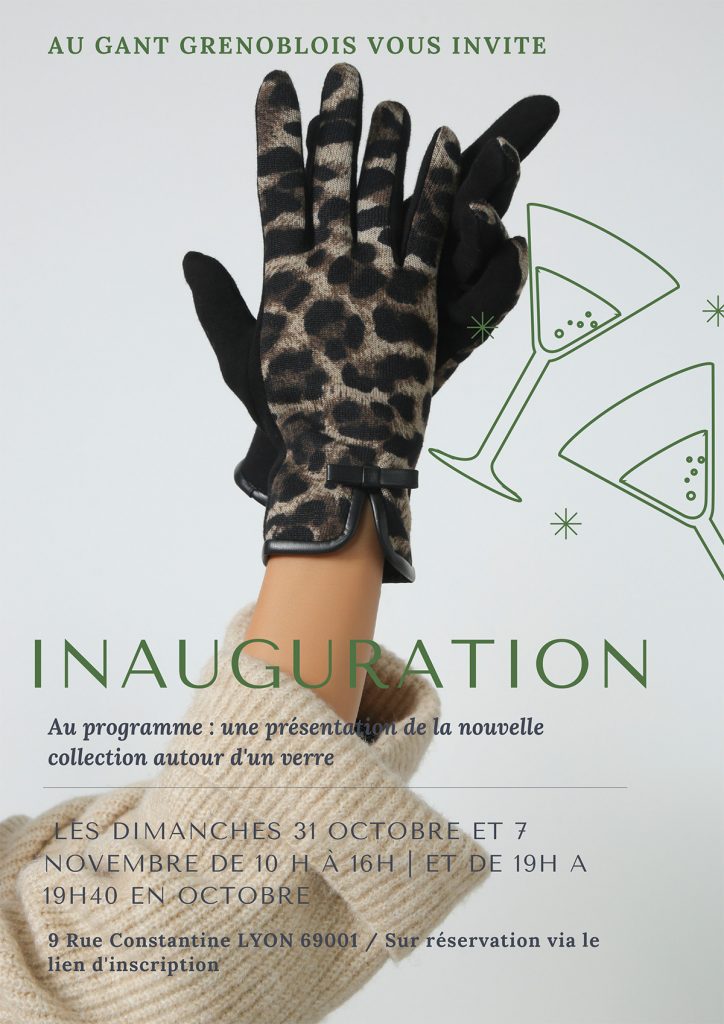Flyer inauguration ganterie