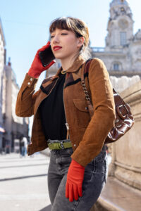 Manchette doublée de soie