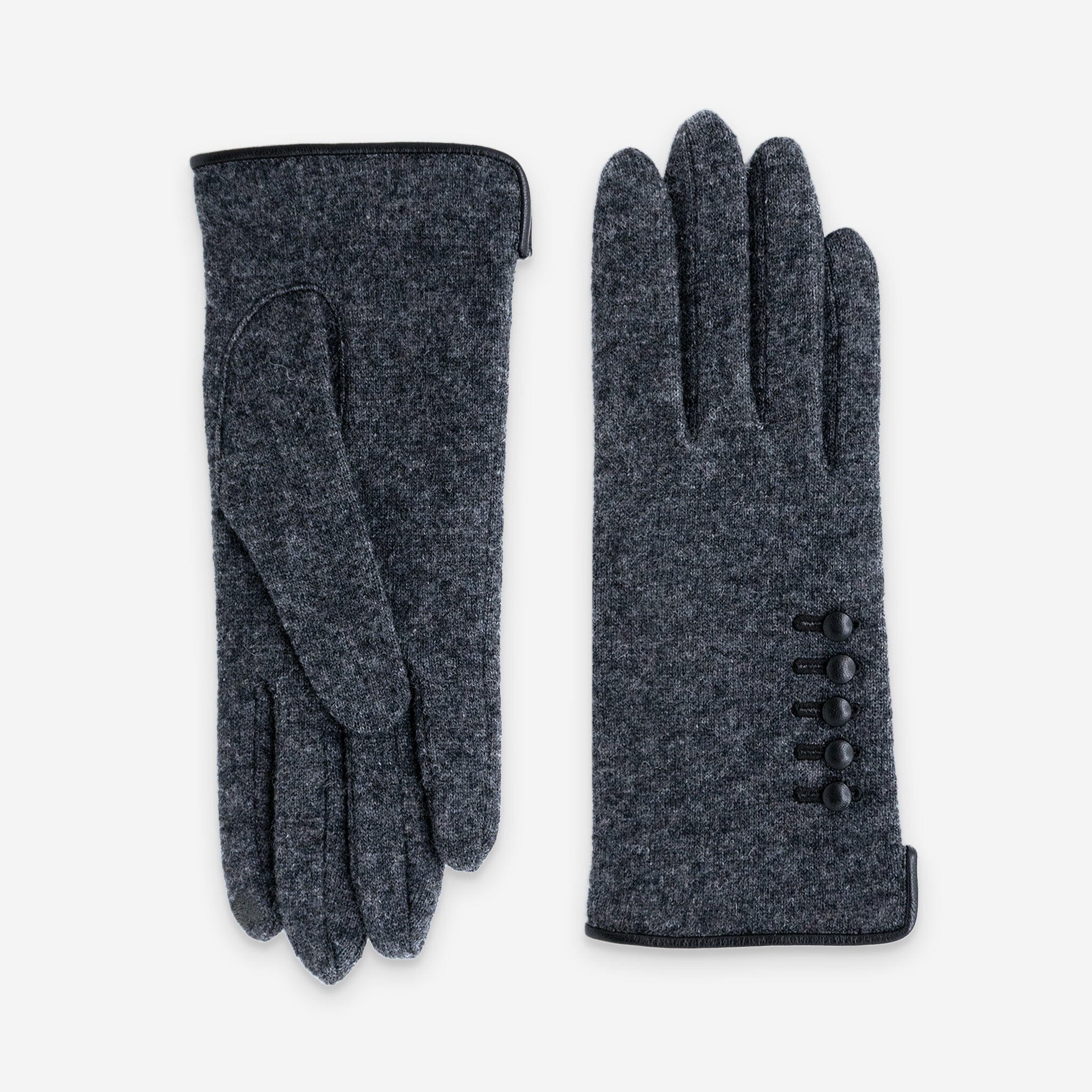 Gants 80% laine 20% nylon-Tactile-31119NF Gants laine femme Glove Story Gris TU