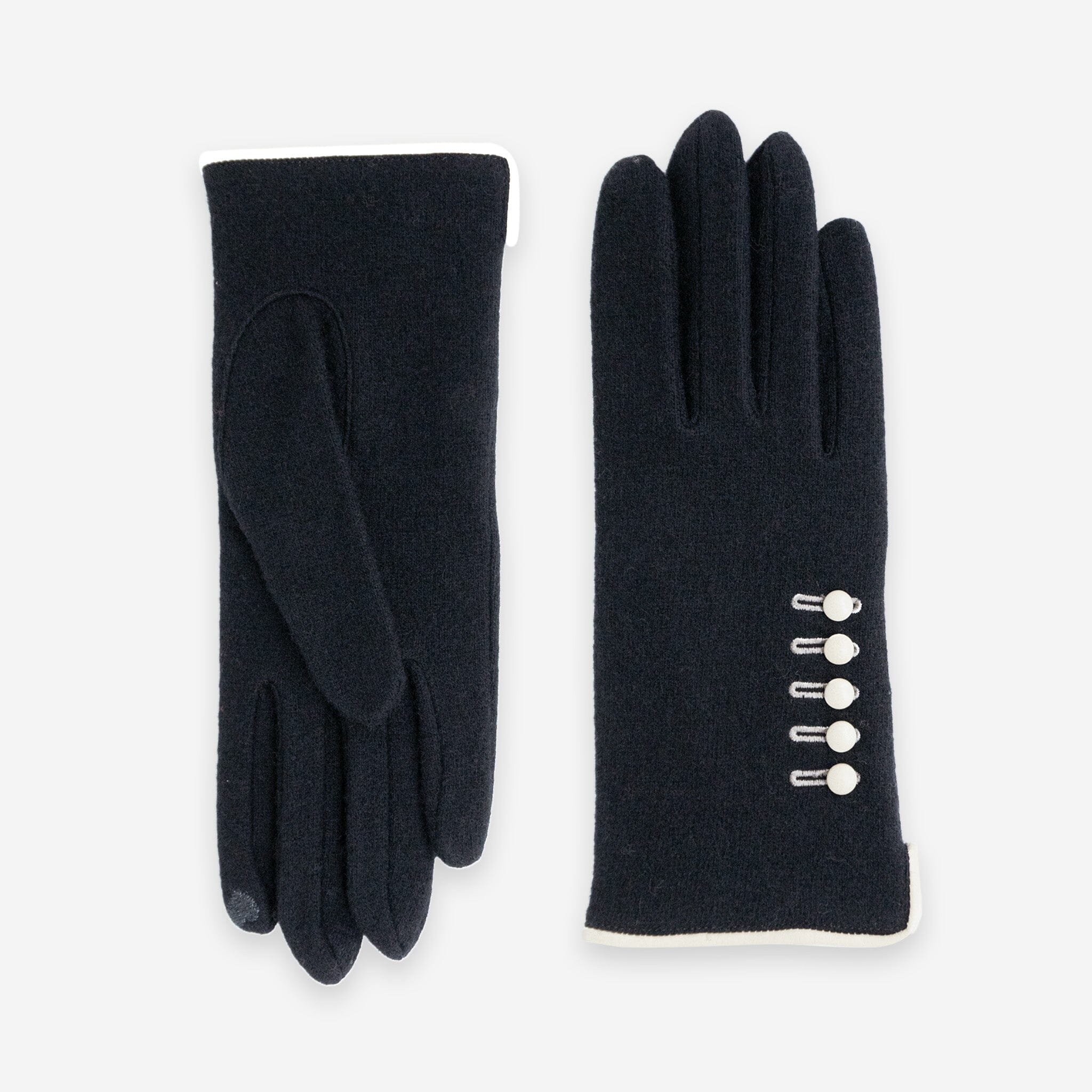 Gants 80% laine 20% nylon-Tactile-31119NF Gants laine femme Glove Story Noir TU