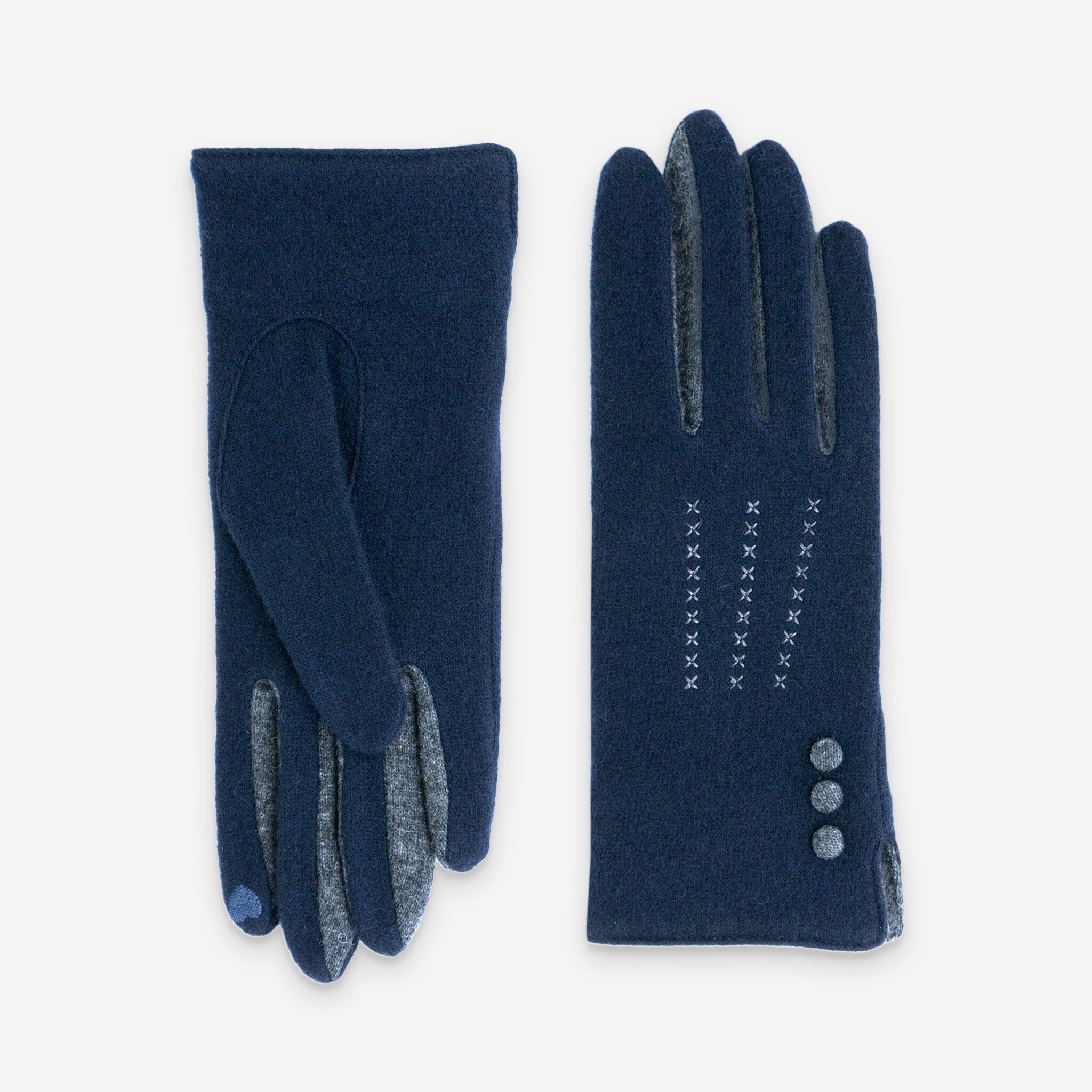 Gants 80% laine 20% nylon-Tactile-31161NF Gants laine femme Glove Story Deep Blue TU