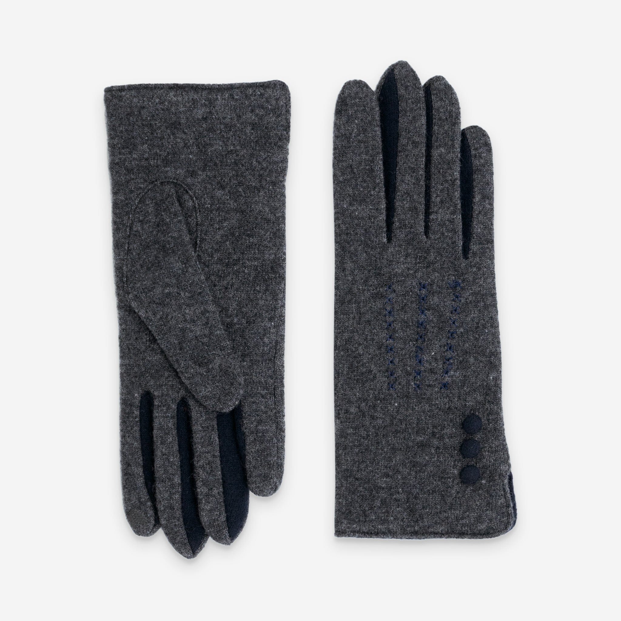 Gants 80% laine 20% nylon-Tactile-31161NF Gants laine femme Glove Story Gris TU