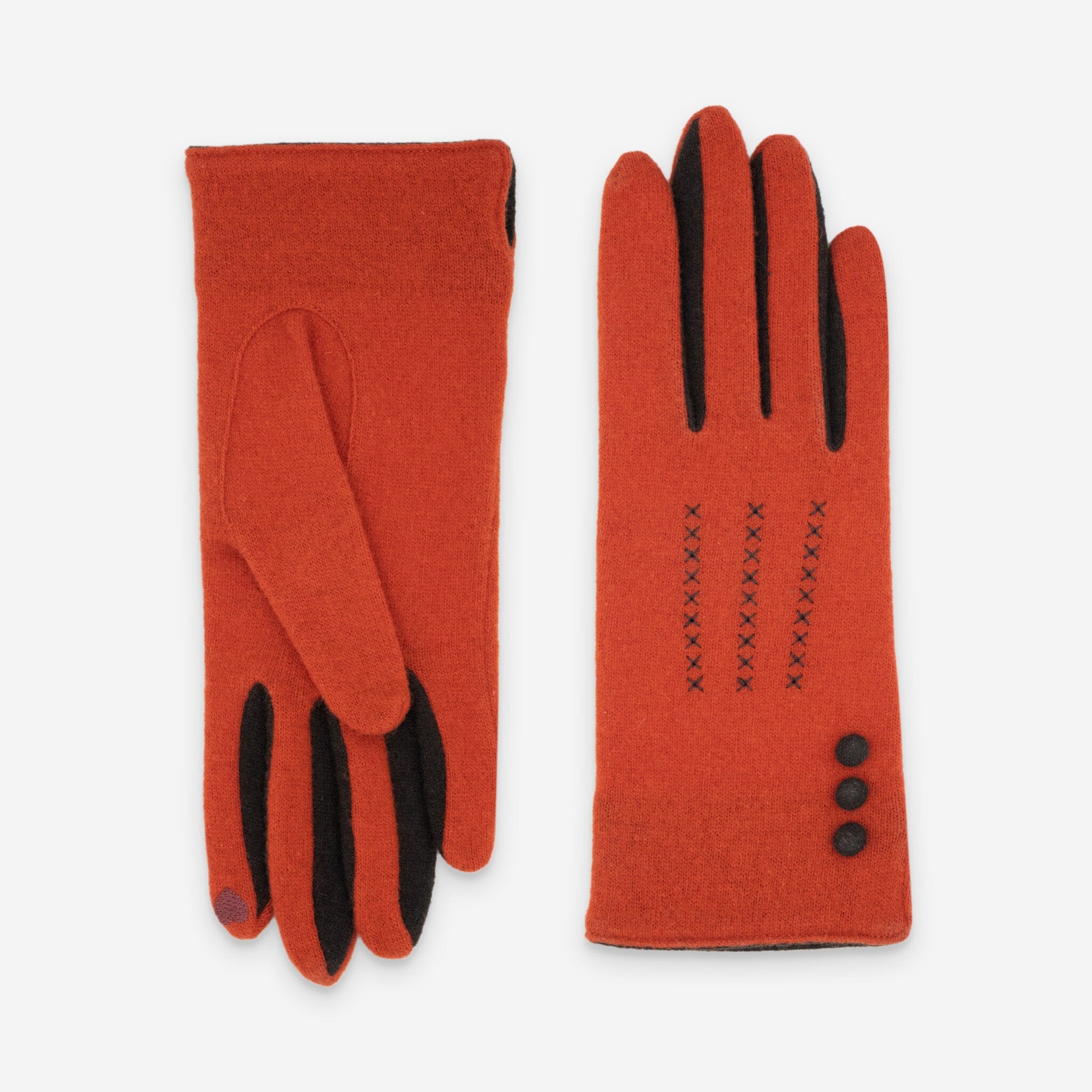 Gants 80% laine 20% nylon-Tactile-31161NF Gants laine femme Glove Story Orange TU