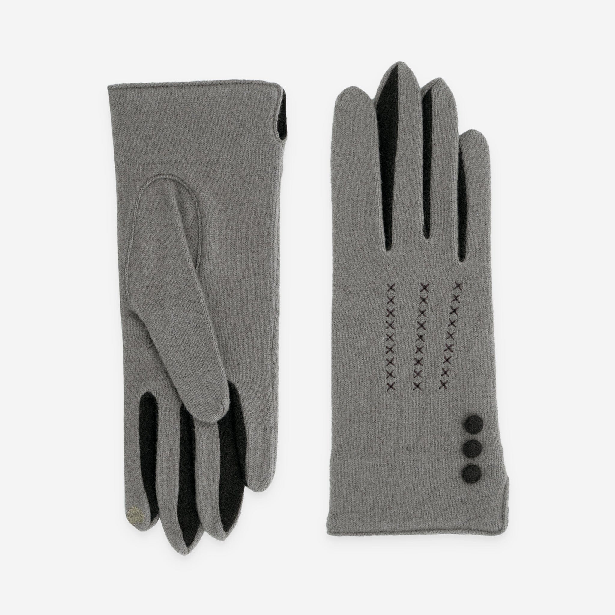 Gants 80% laine 20% nylon-Tactile-31161NF Gants laine femme Glove Story Taupe TU