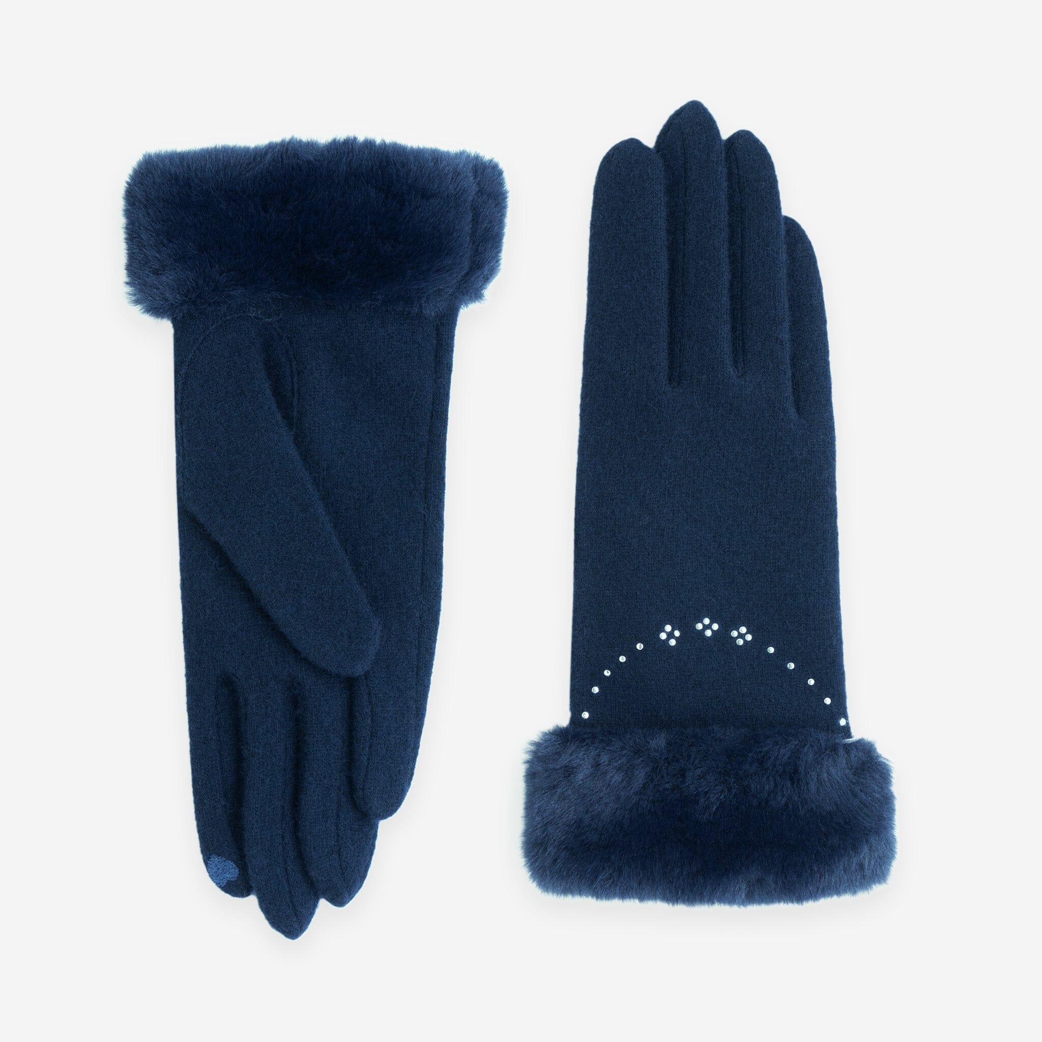 Gants 80% laine 20% nylon-Tactile-31182NF Gants laine femme Glove Story Deep Blue TU