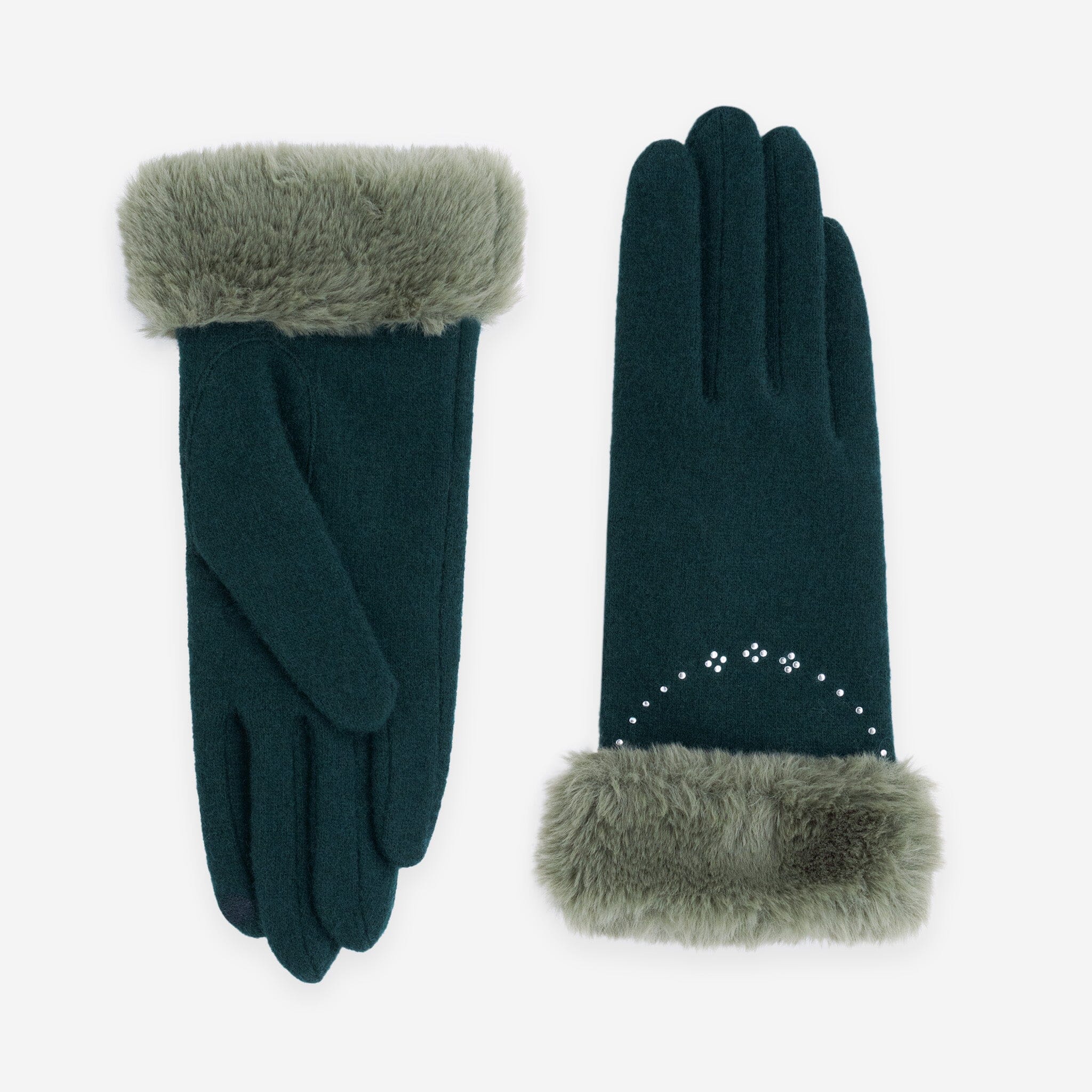 Gants 80% laine 20% nylon-Tactile-31182NF Gants laine femme Glove Story Pine TU