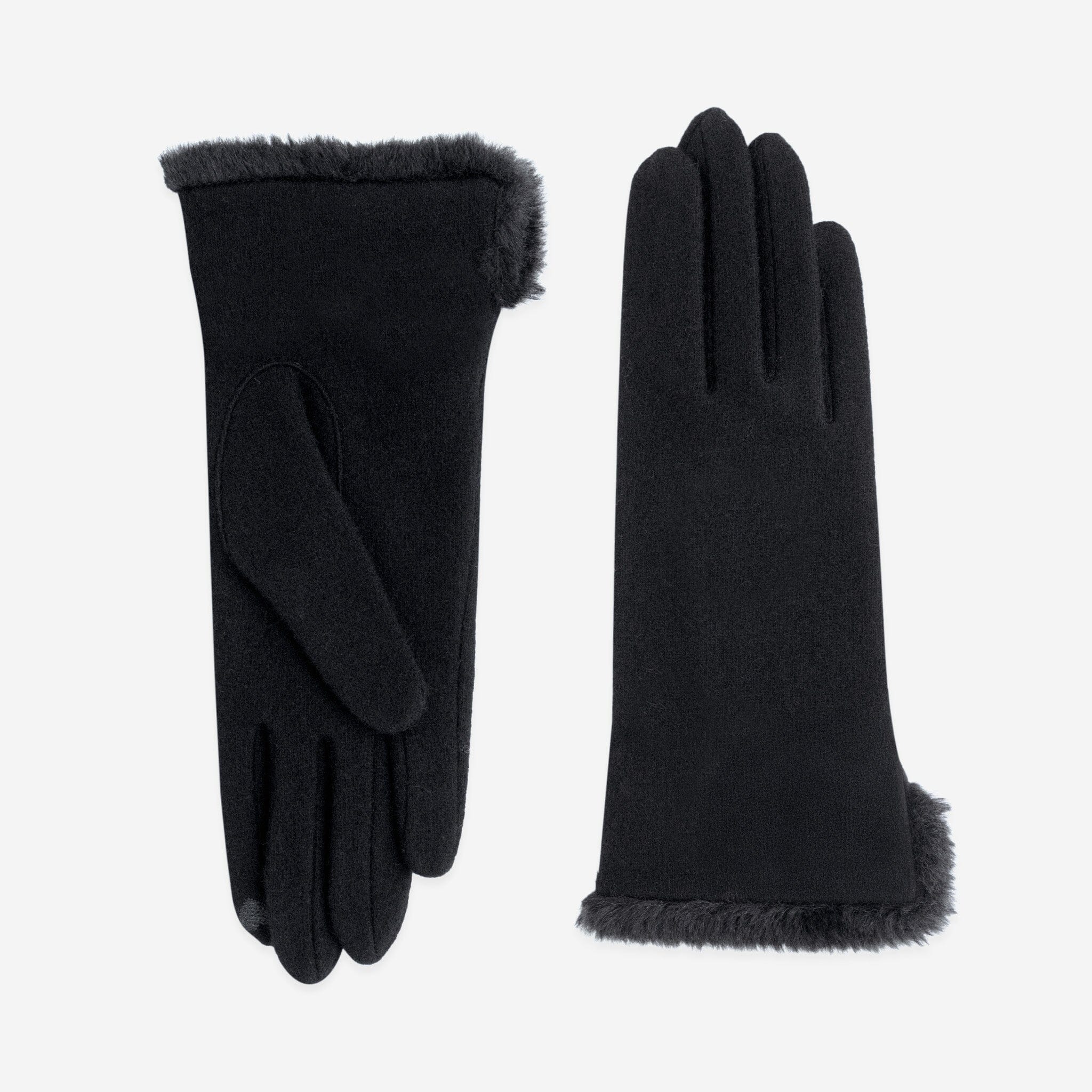 Gants 80% laine 20% nylon-Tactile-31188NF Gants laine femme Glove Story Noir TU