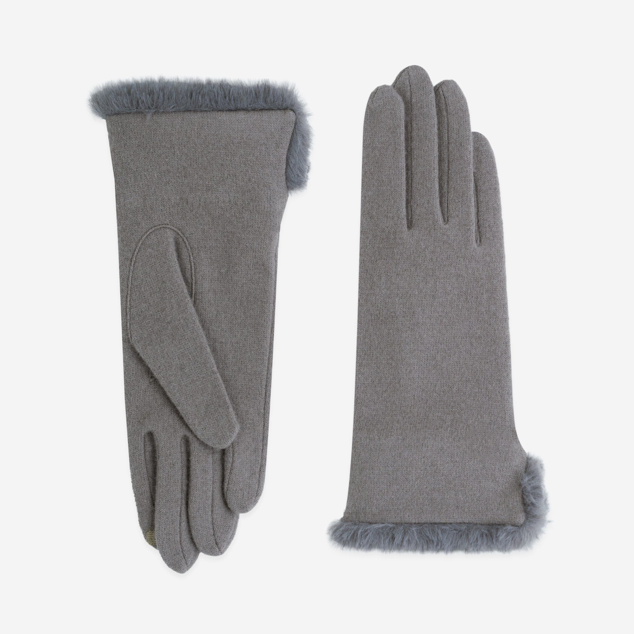 Gants 80% laine 20% nylon-Tactile-31188NF Gants laine femme Glove Story Taupe TU