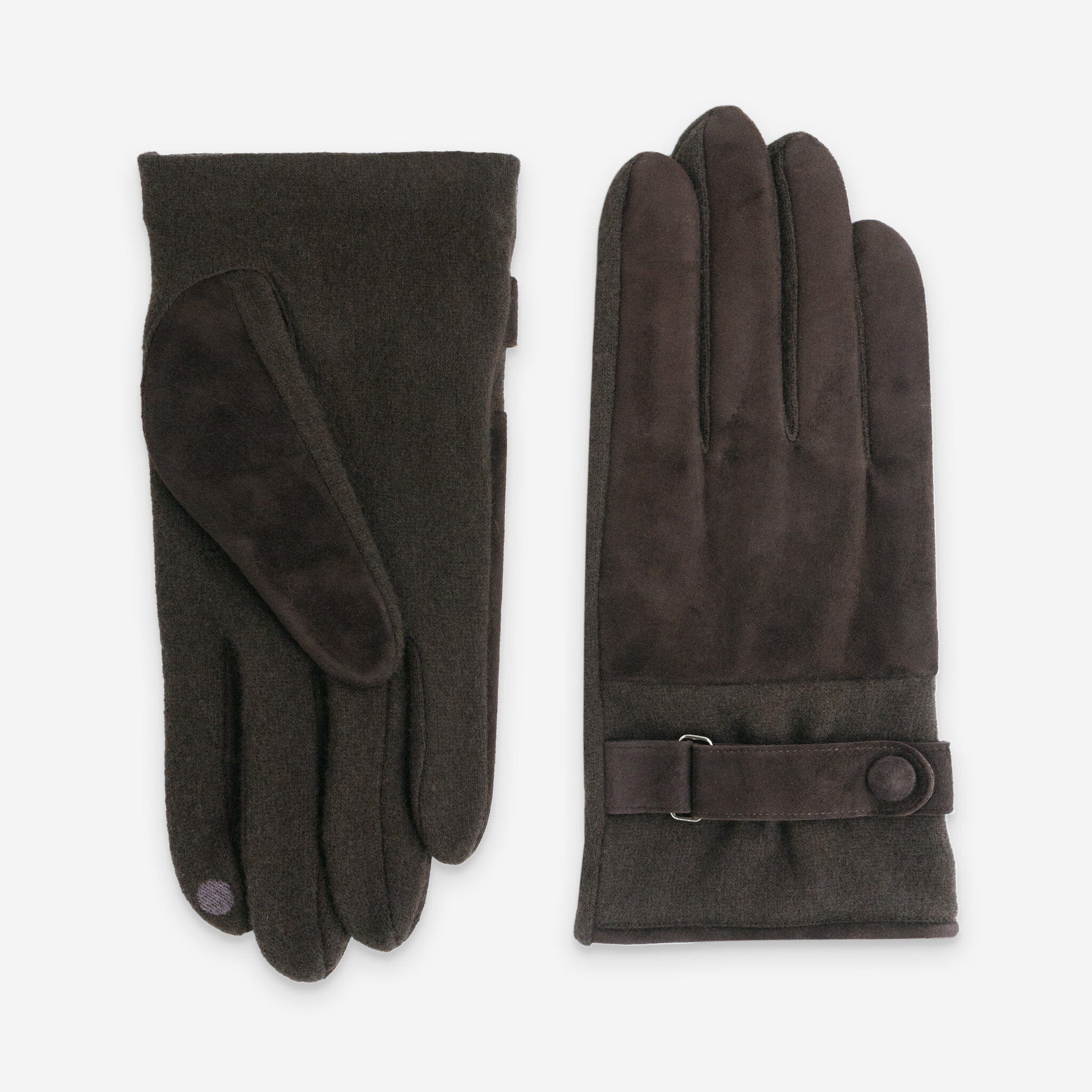 Gants 80% laine 20% nylon-Tactile-32013NF Gants laine homme Glove Story Choco TU