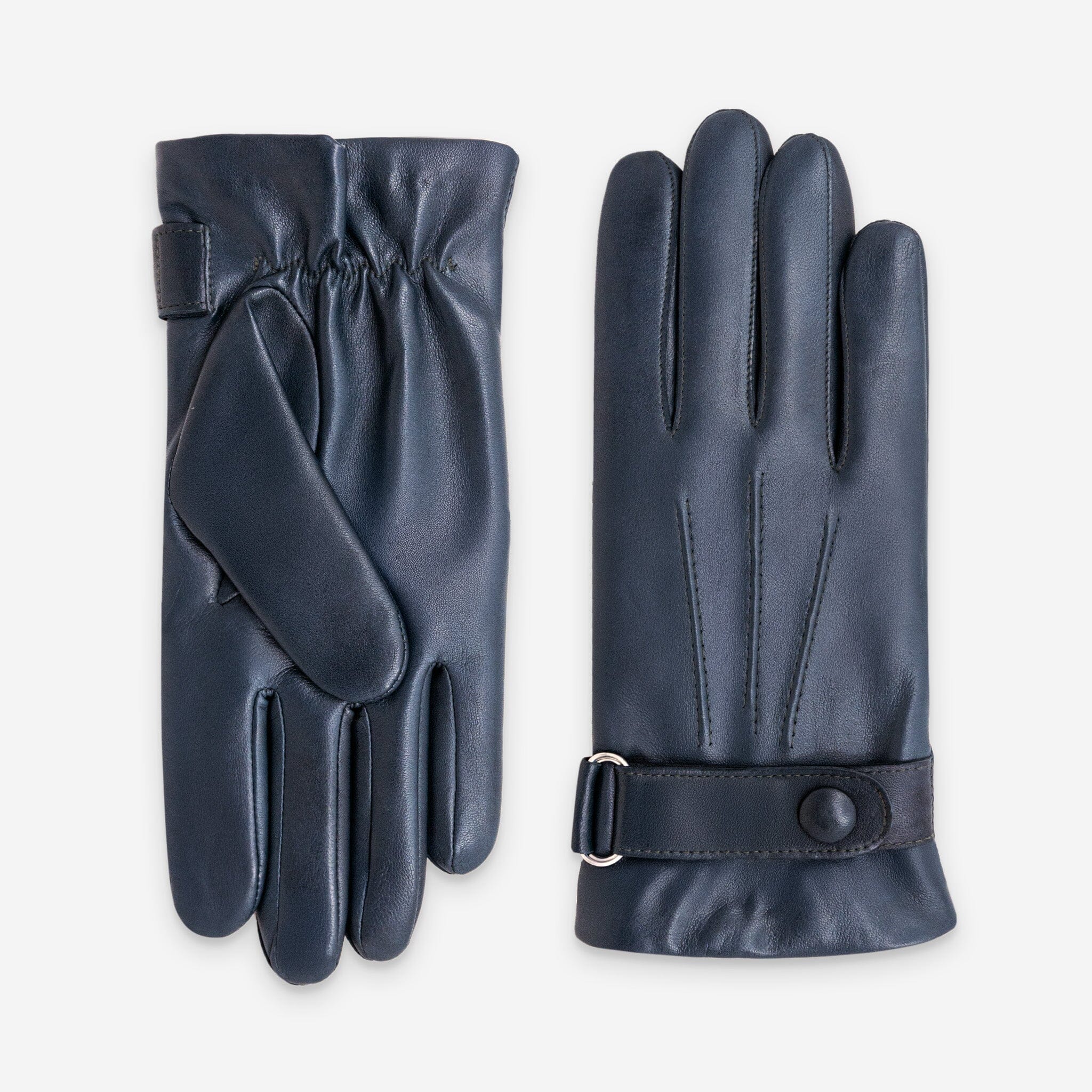 Gants cuir agneau-100% laine-22130TR Gants cuir homme prestige Glove Story Aluminium 7.5