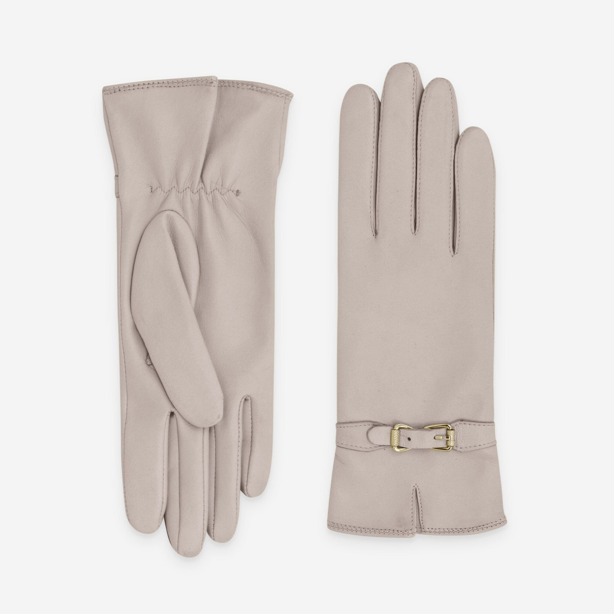 Gants cuir agneau-100% soie-21641SN Gants cuir femme prestige Glove Story Coral Cloud 6.5