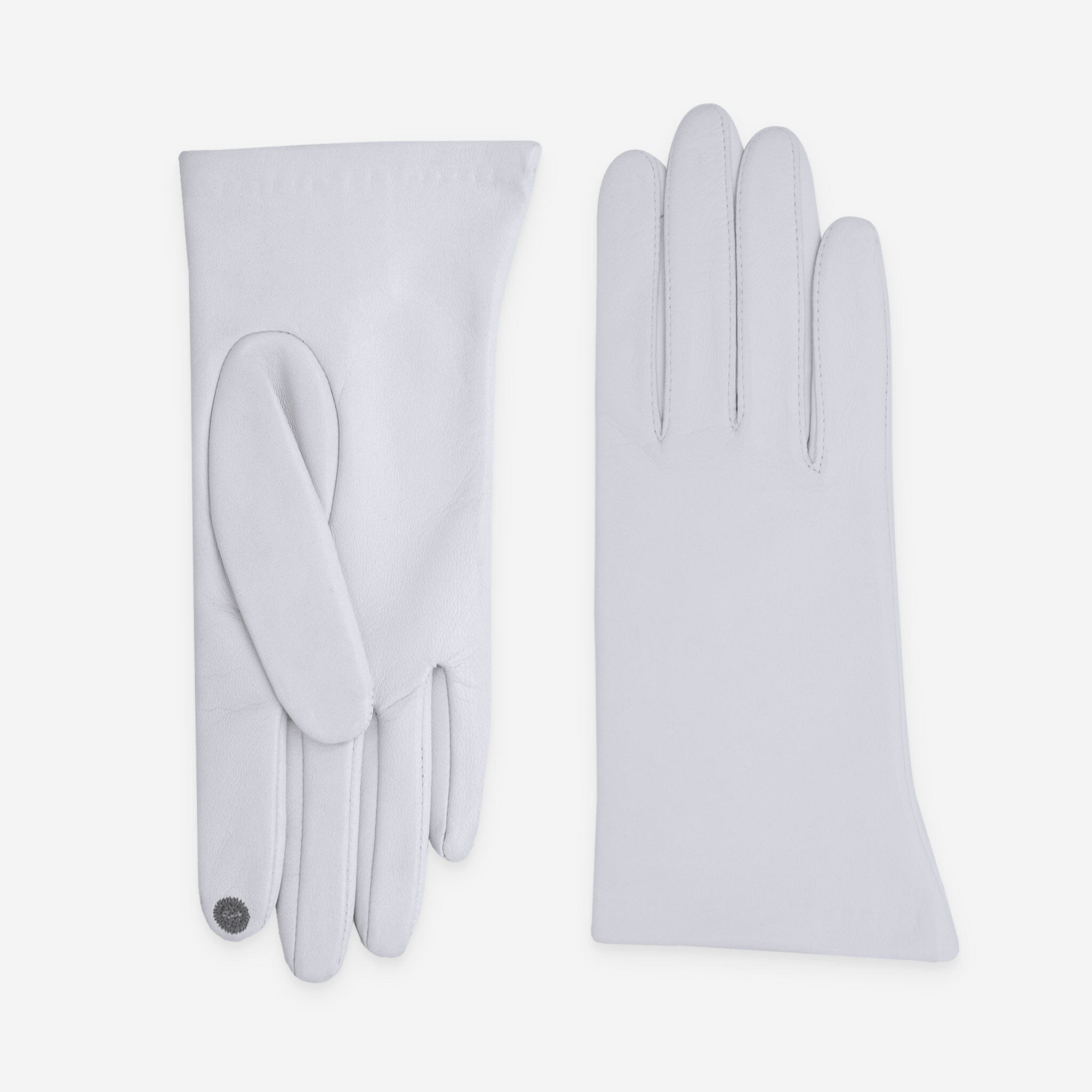 Gants cuir agneau-100% soie-Tactile-21001ST Gant Glove Story Blanc 6.5