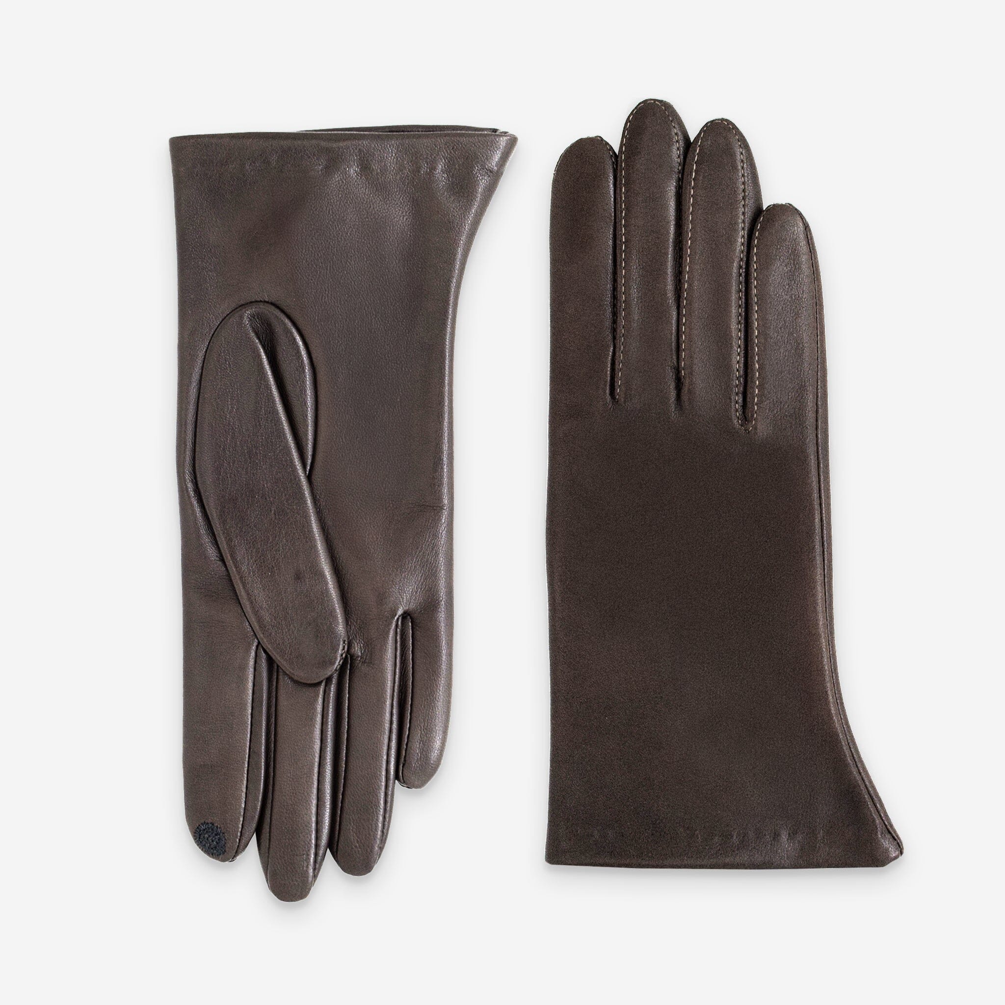Gants cuir agneau-100% soie-Tactile-21001ST Gant Glove Story Taupe 6.5