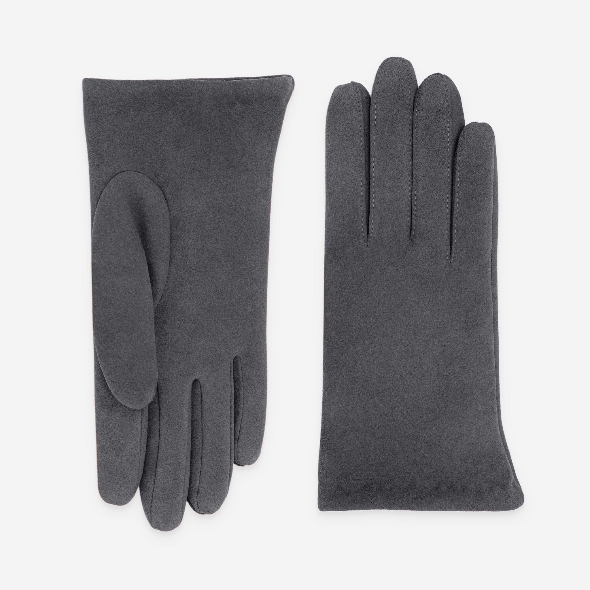 Gants cuir agneau-100rylique-21646TR Gants cuir femme prestige Glove Story Gris 6.5