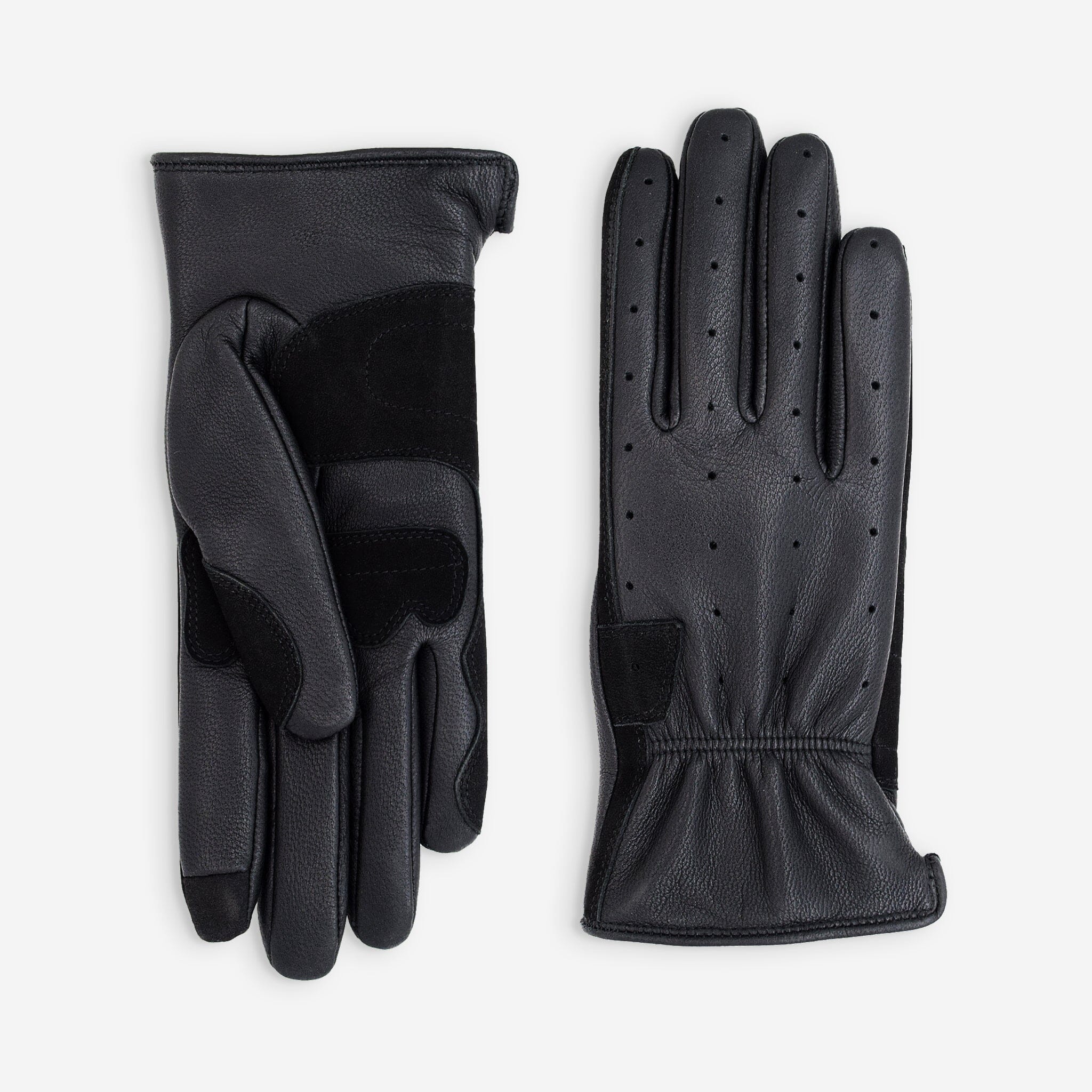 Gants cuir chèvre Moto Femme-Doublure extra soft-Homologués CLASSE 1 Gants moto Glove Story Noir S