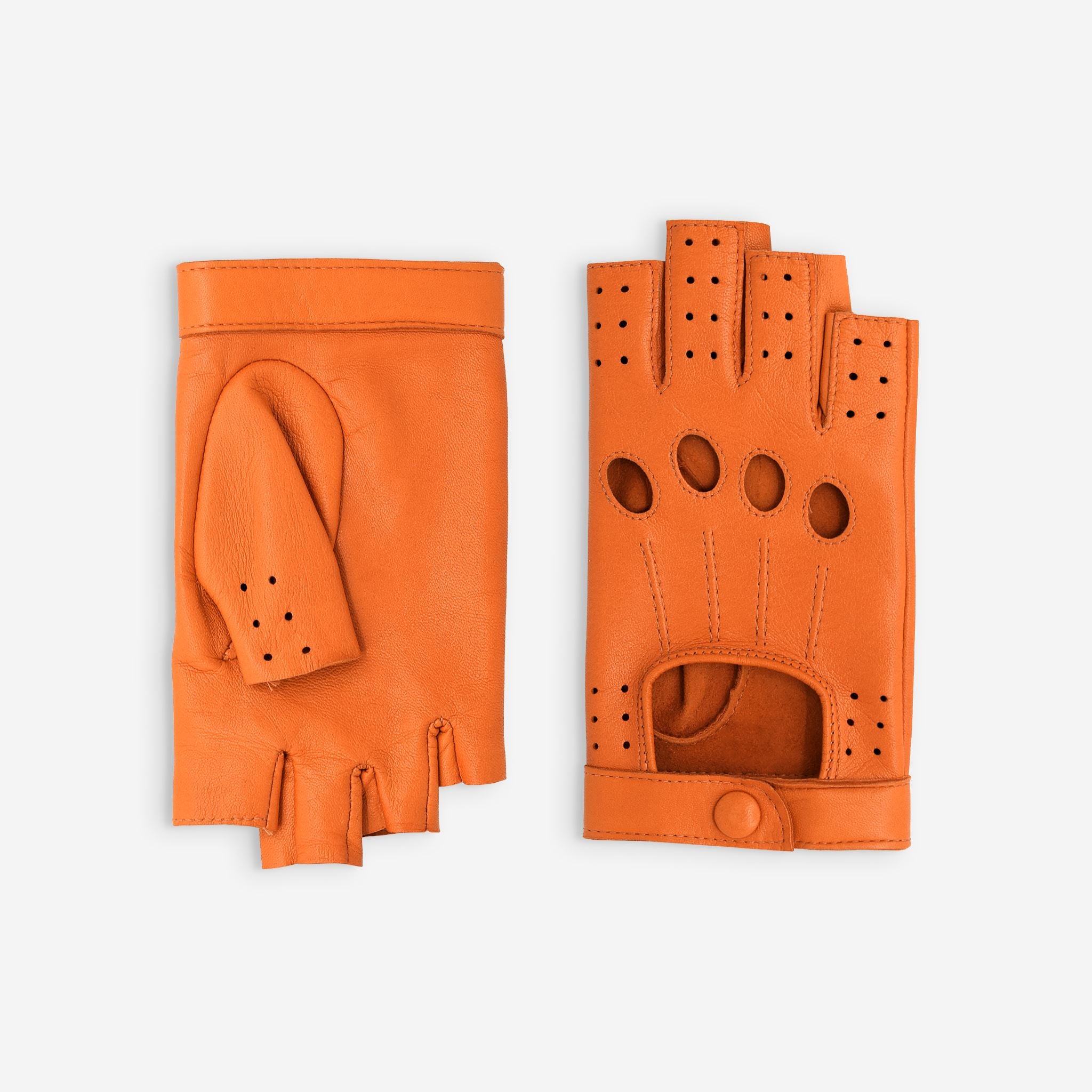 Gants de conduite, mitaines-cuir agneau-3 baguettes-21571NF Gants de conduite femme Glove Story Tulipe 6.5