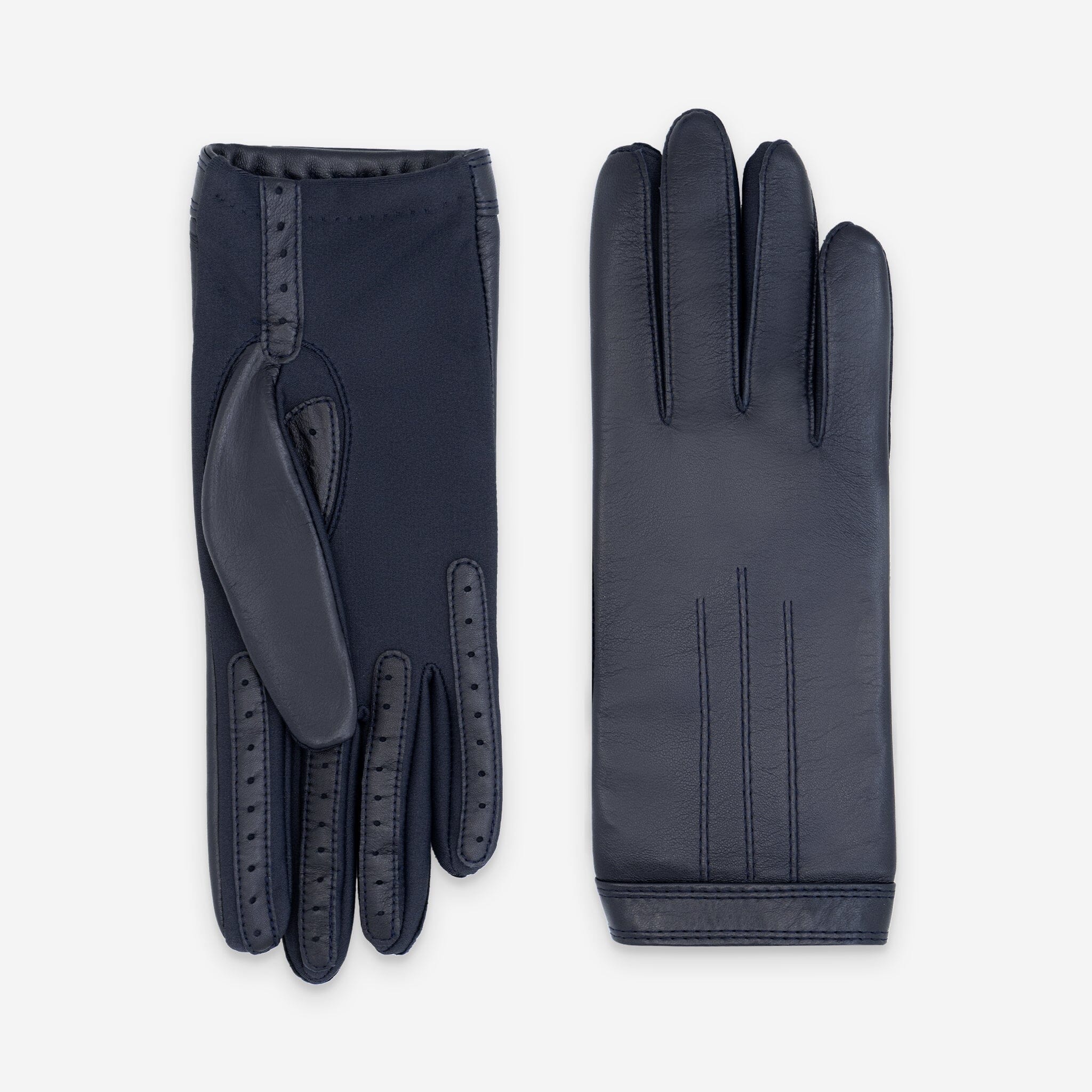 Gants flexicuir-agneau-spandex-100% polyester (microfibre)-11132MI Gants taille unique femme Glove Story Deep Blue TU