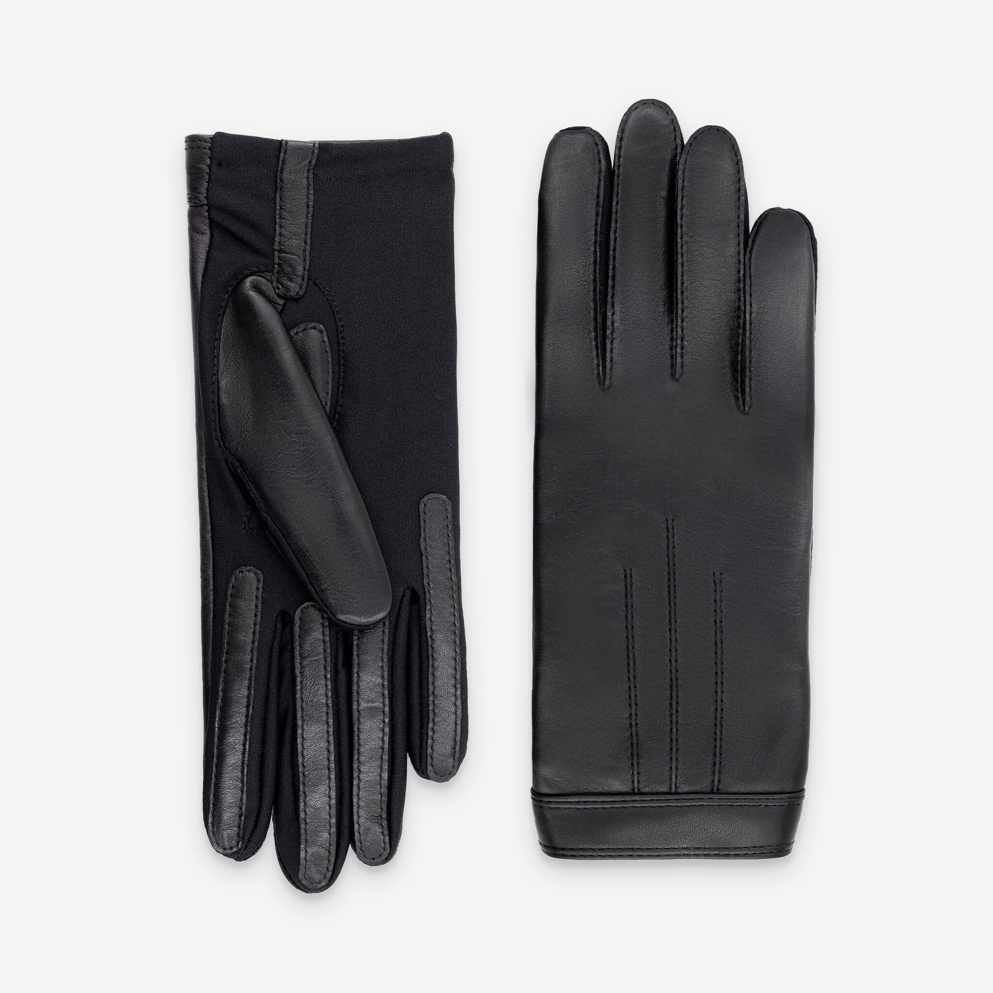 Gants flexicuir-agneau-spandex-100% polyester (microfibre)-11132MI Gants taille unique femme Glove Story Noir TU