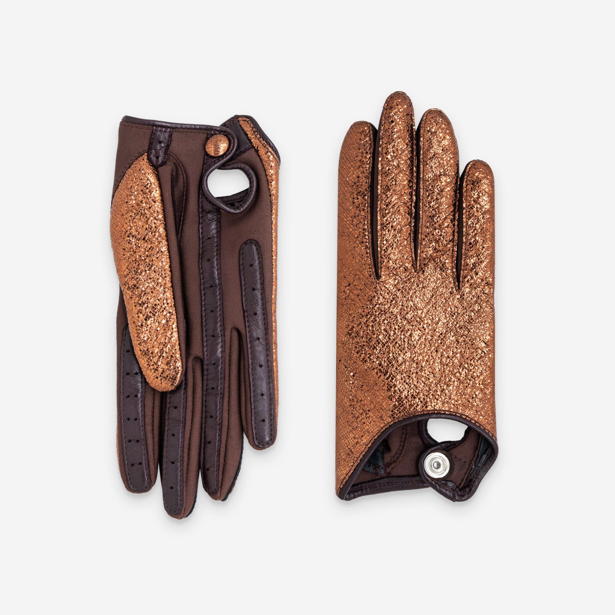 Gants flexicuir-agneau-spandex-100% soie-11153SN Gants taille unique femme Glove Story Copper TU