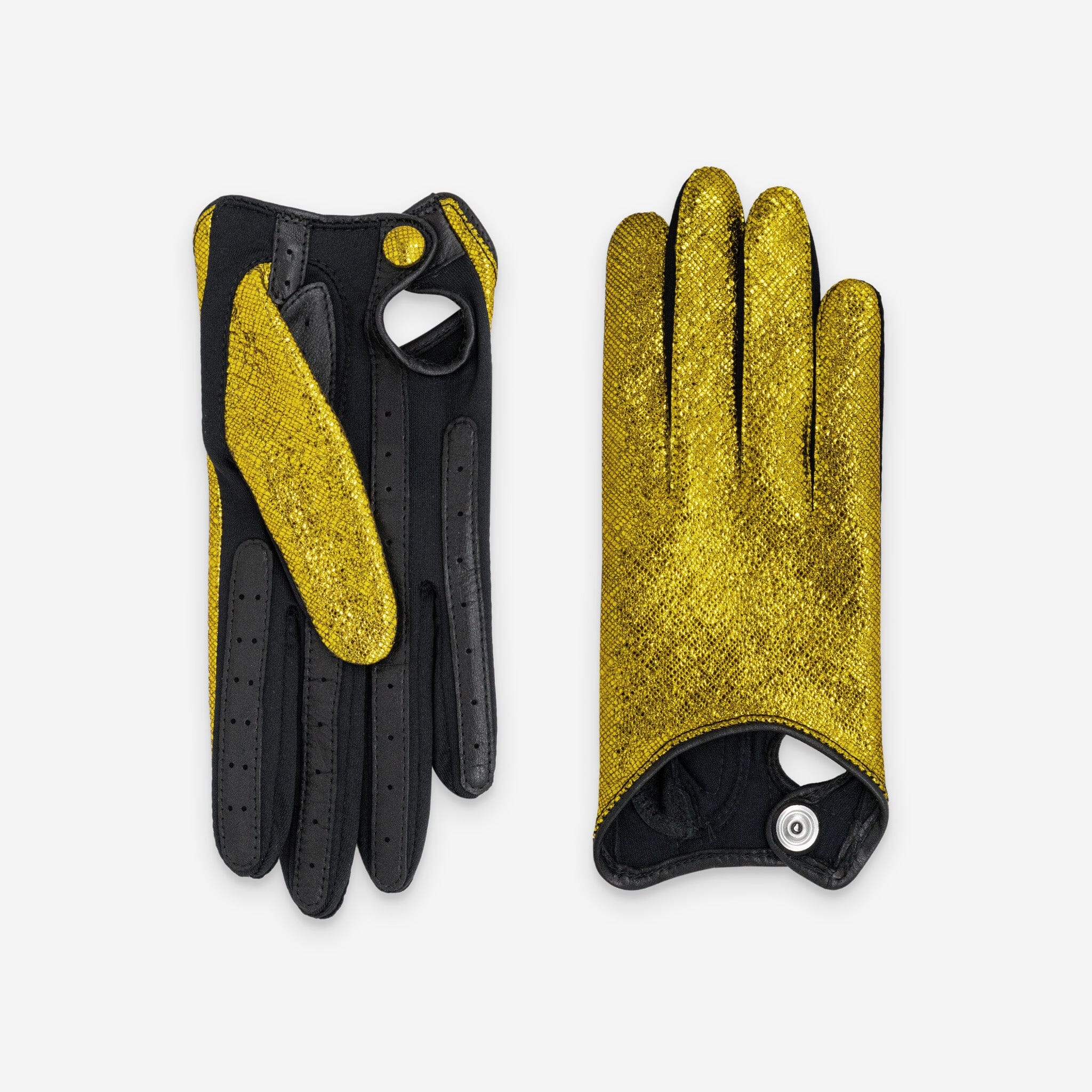 Gants flexicuir-agneau-spandex-100% soie-11153SN Gants taille unique femme Glove Story Jaune TU