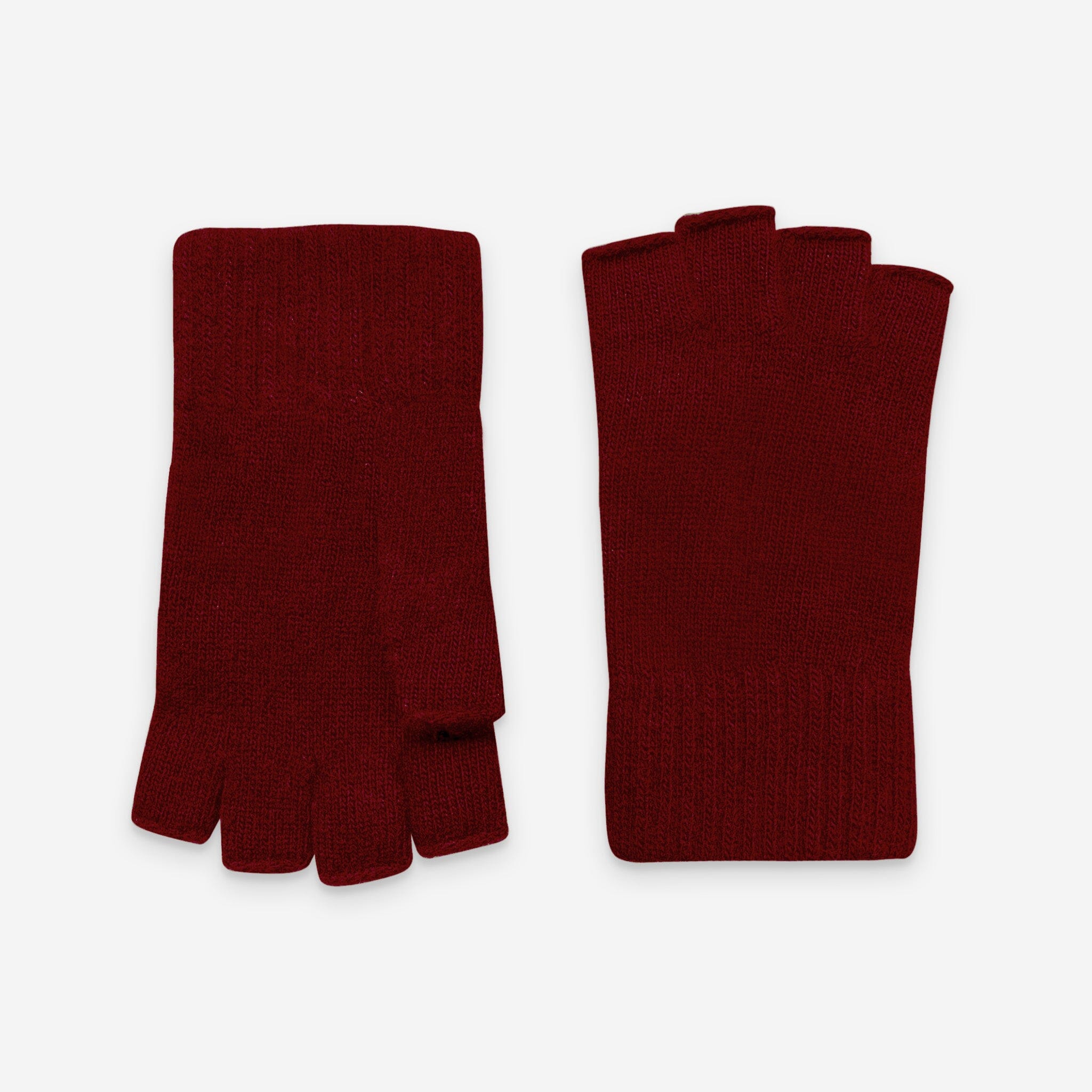 Mitaines homme 90%laine mérino 10% cachemire -33006NF Gants laine femme Glove Story Bordeaux TU