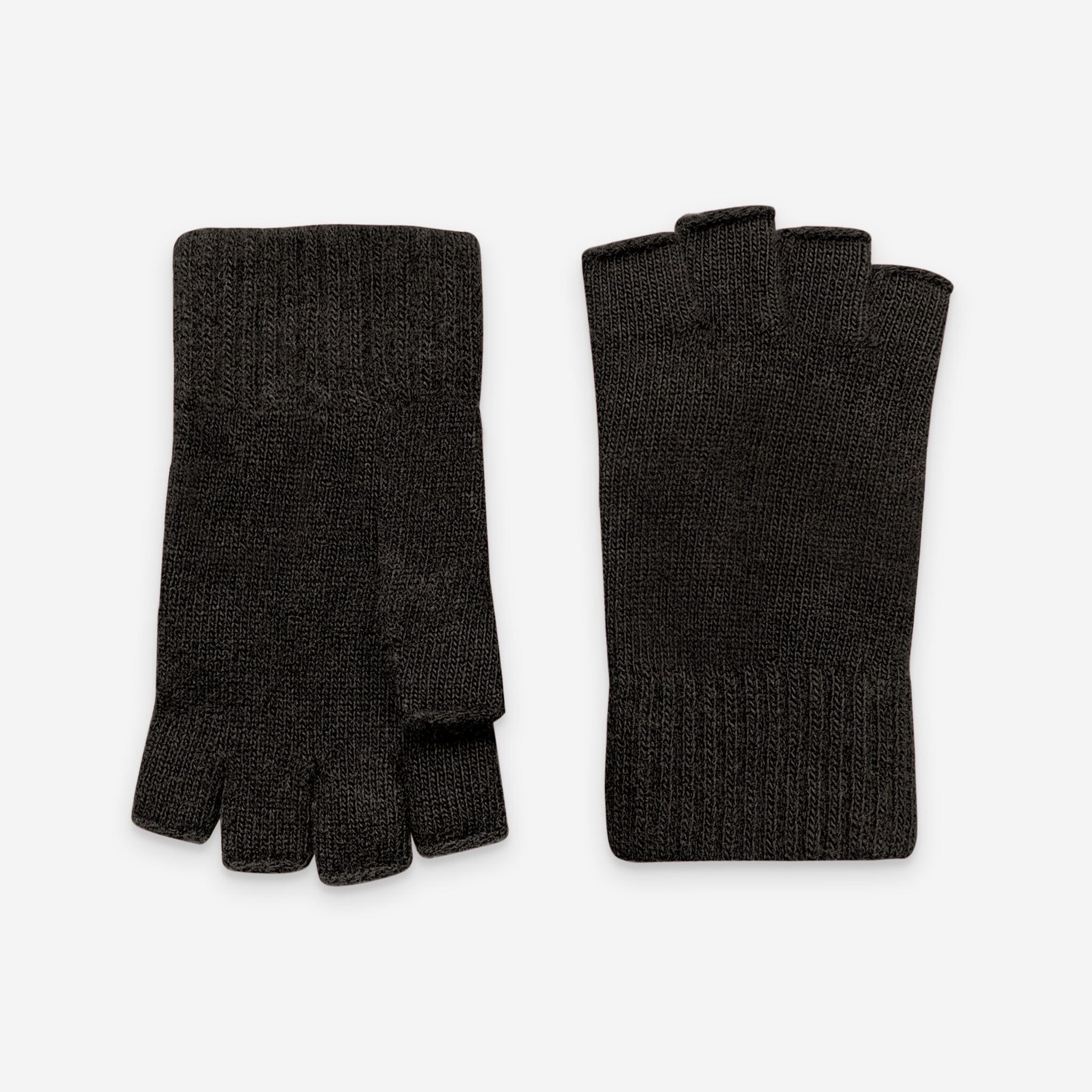 Mitaines homme 90%laine mérino 10% cachemire -33006NF Gants laine femme Glove Story Brun TU