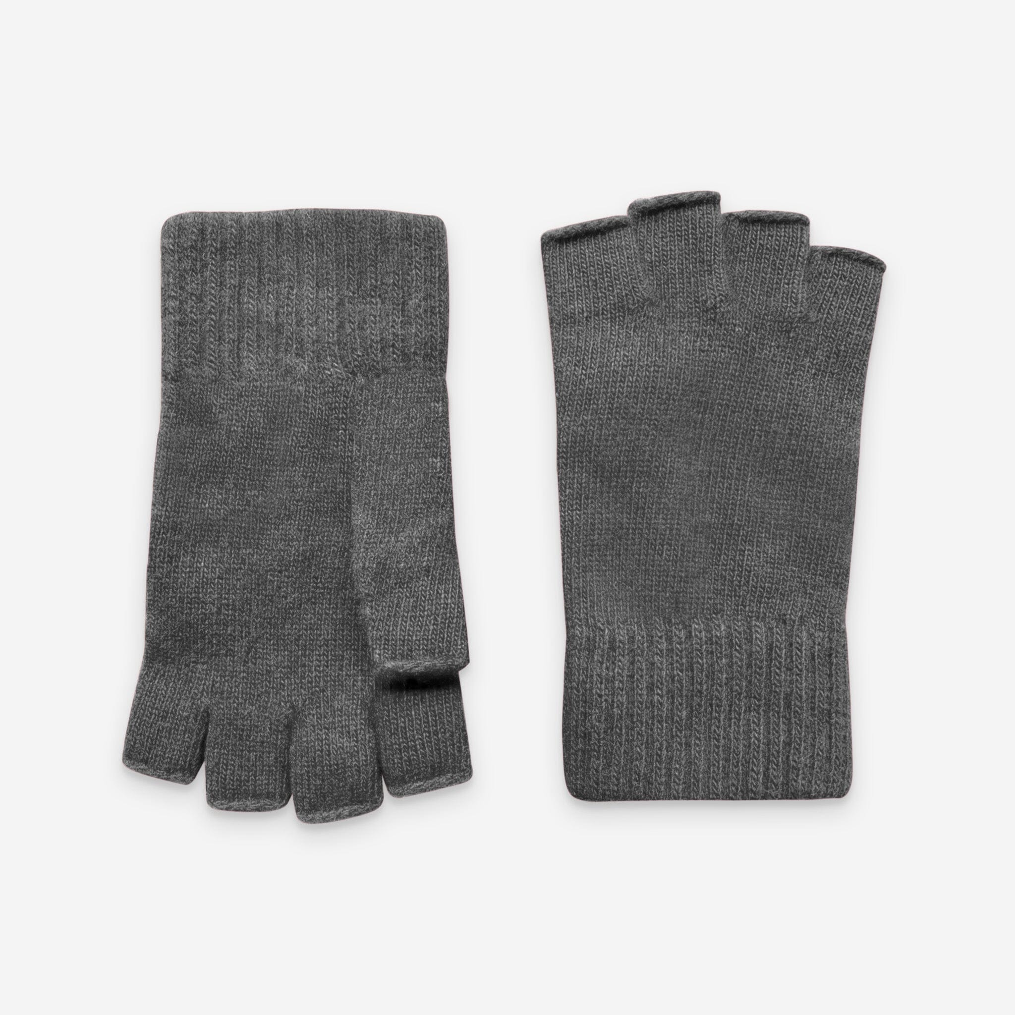 Mitaines homme 90%laine mérino 10% cachemire -33006NF Gants laine femme Glove Story Gris TU