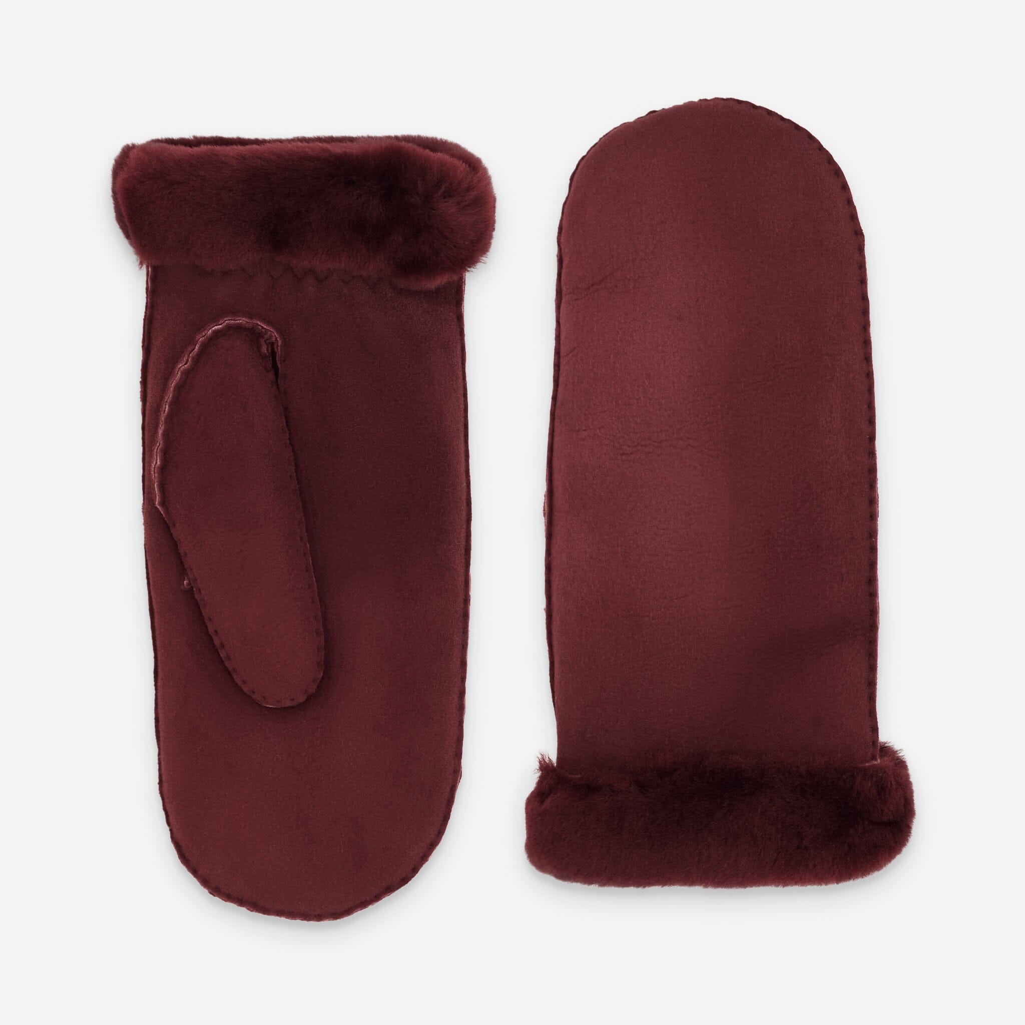 Moufle cuir-100% mouton-21469SH Gants cuir femme prestige Glove Story Bordeaux 6.5
