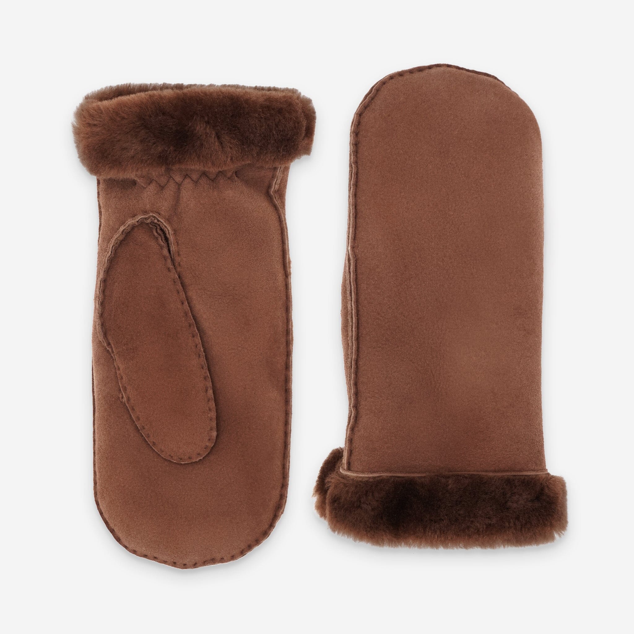 Moufle cuir-100% mouton-21469SH Gants cuir femme prestige Glove Story Cognac 6.5