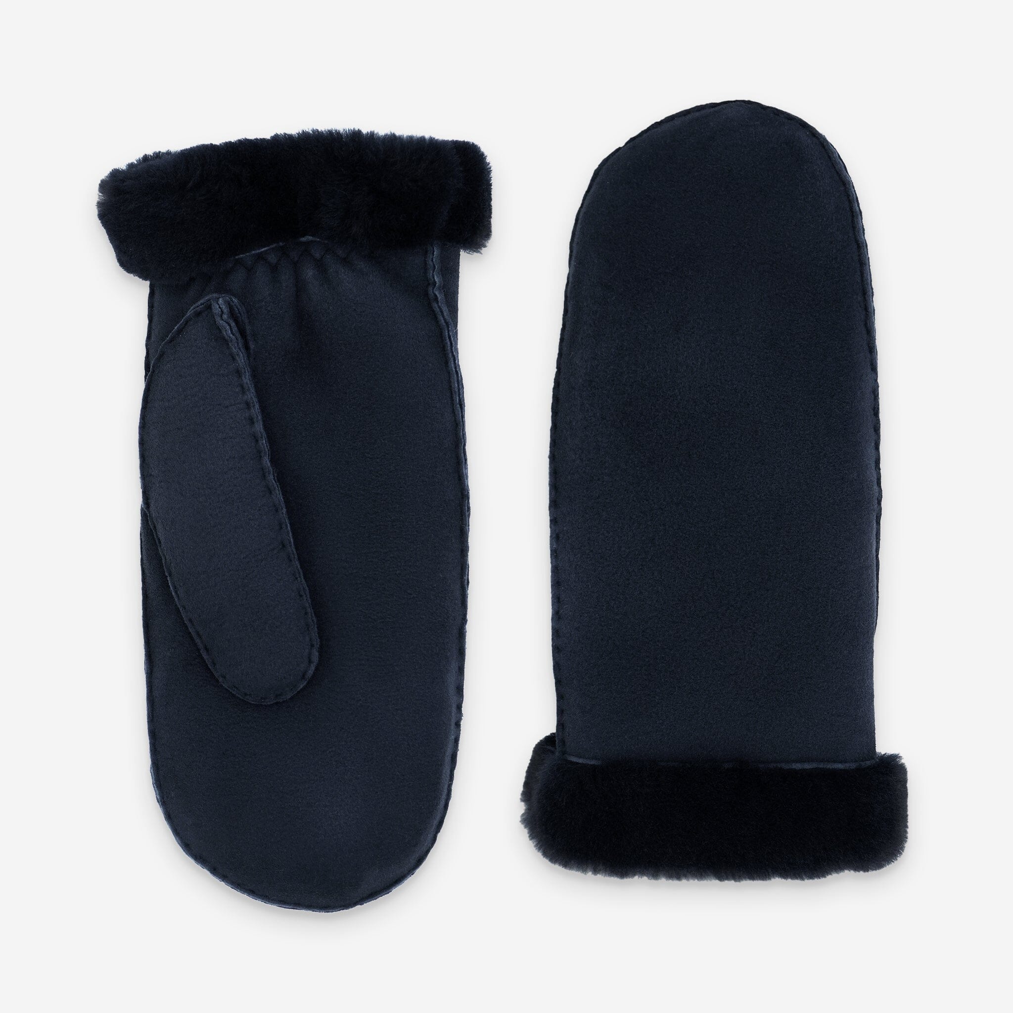 Moufle cuir-100% mouton-21469SH Gants cuir femme prestige Glove Story Deep Blue 6.5