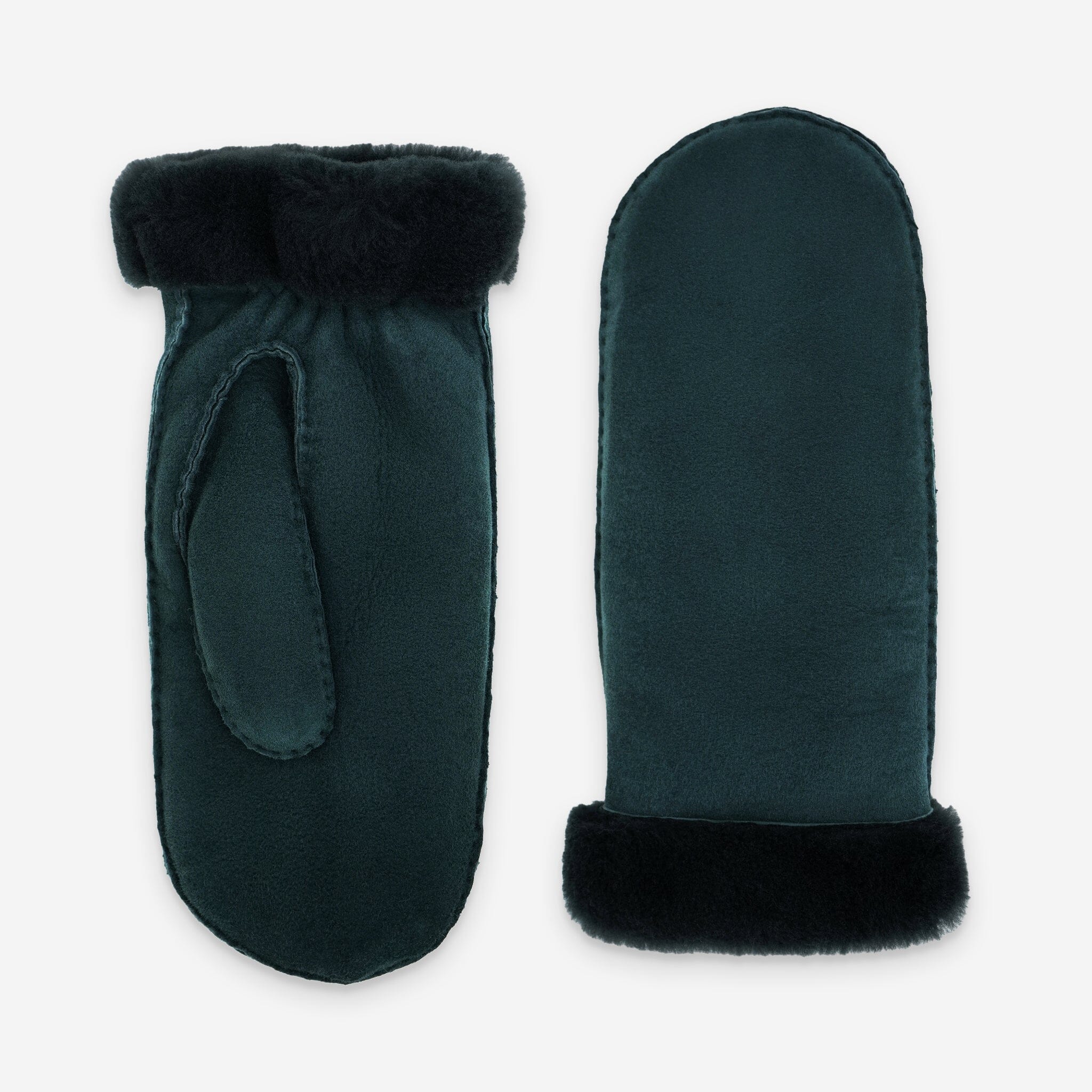 Moufle cuir-100% mouton-21469SH Gants cuir femme prestige Glove Story Sapin 6.5